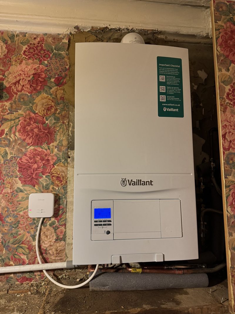 Vaillant boiler with wireless heating controls